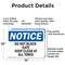 Signmission Do Not Block Gate Keep Clear At All Times, 14 in W x Rectangle, Aluminum OS-2PACK-NS-A-1014-L-11080 - alternate 7